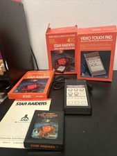 vintage ATARI 2600 STAR RAIDERS VIDEO COMPUTER GAME ORIGINAL TOUCH PAD boxed