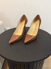 Manolo Blahnik Brown Leather