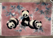Vintage chinese wool rug panda - chinese,
