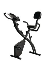 HOMCOM Folding Exercise Bike 2-in-1 with Magnetic Resistance