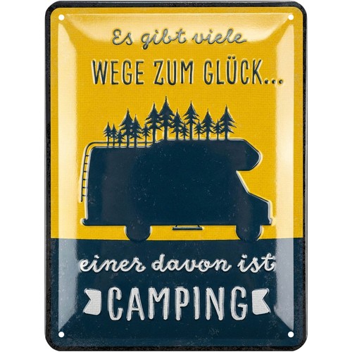 Retro tin sign camper gifts - tin, sign,