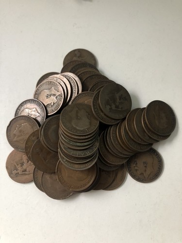 King george half - king, pennies