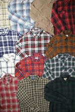 Job Lot Vintage Flannel Shirts Bulk Lot of 15 Wholesale Bundle Clothing