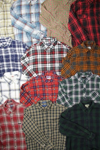 Vintage flannel shirts joblot - flannel,