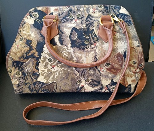 Royaltex cat tapestry handbag - cat,