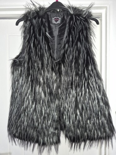 Ladies gilet faux fur - faux, body