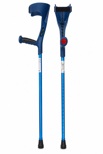 Pair blue forearm crutches - pair,