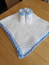 Hand crochet baby blanket - hand,