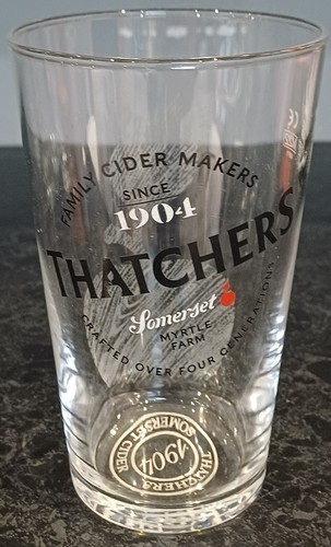 Thatchers cider pint glass - thatchers,
