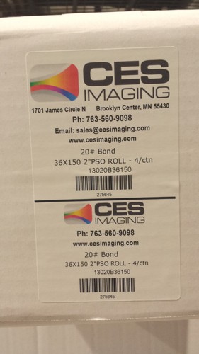 Rolls x150 20lb bond - 36"x150',