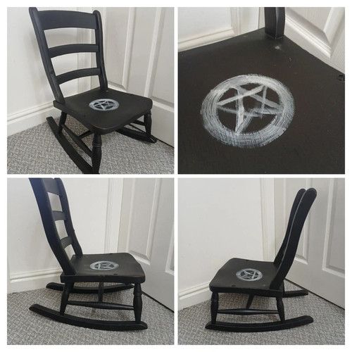 Vintage black wooden - vintage,