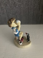 Vintage Ovaltine Ornament Figurine Boy And Penguin ‘Ovaltine John’