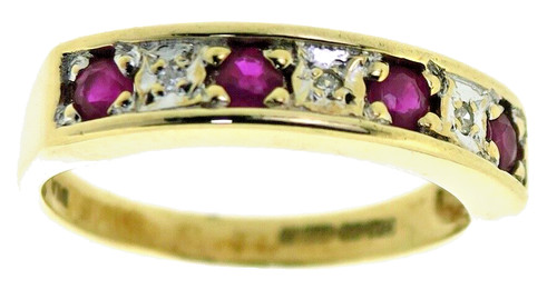 Diamonds ruby size 2 rings - 1/2,