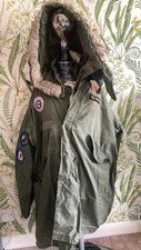Quadrophenia fishtail Parka With removable hood with inner liner