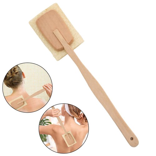 Back loofah sponge stick - on,