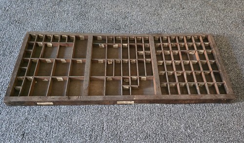 Old wooden letterpress type - letterpress,