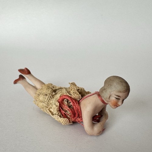 Vintage bisque figure lounging - vintage,
