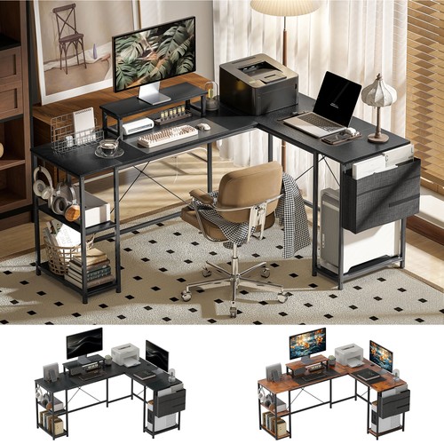 168cm shaped desk - 168cm,