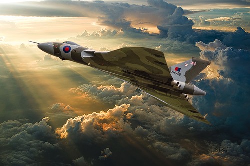 Avro vulcan xh558 canvas - avro,