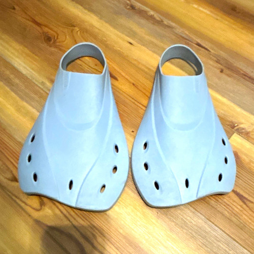 Gray short swim fins flippers - swim,