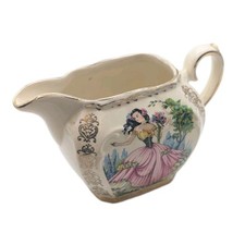 Vintage Sadler Milk Jug Crinoline Dainty Lady Design Miss Tea Time 
