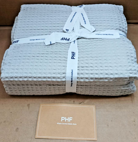 Cotton waffle blanket - cotton,