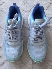 Skechers Ladies Air-Cooled Goga Mat Max Cushioning Go Run - Light Bkue - Size 3