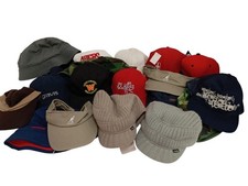 Hat Bundle Of 25 Mixed Style Of Men's One Size Hats Multicoloured New & Used 