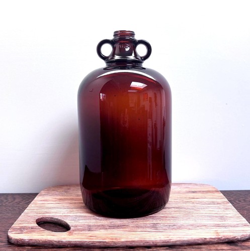 Large vintage amber glass - vintage,