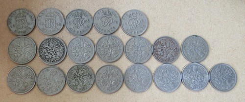 Pre decimal coins - gb,