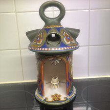 VINTAGE GOUDA HOLLAND ASTRA POTTERY  CANDLE LANTERN EXCELLENT CONDITION REDUCED!