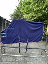 5’9 ft Shires Tempest Navy Fleece Sweat Rug #0959