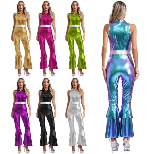 Women bodysuit 70s disco - uk,