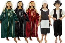 CHILDS TUDOR COSTUMES POOR RICH SCHOOL KIDS HISTORICAL VICTORIAN FANCY DRESS