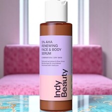 5% AHA Toner Renewing Face Body Serum 100ml Vitamin E & Glycolic Acid Skincare