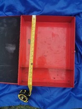Vintage Compartment LARGE Metal Tool Storage Case