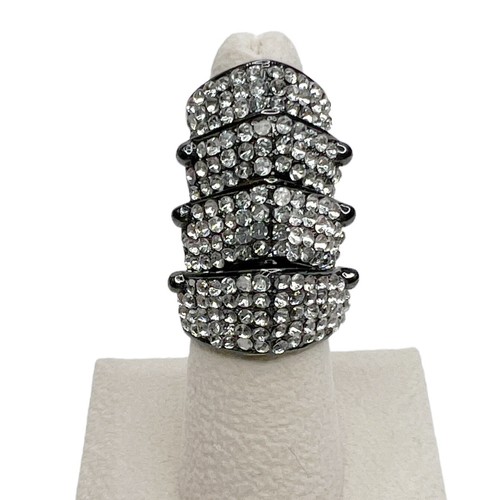Gunmetal gray clear rhinestone - gunmetal,