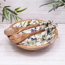 Wood Enamelled Olive Salad