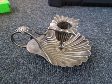 Antique Silver Plate Candle