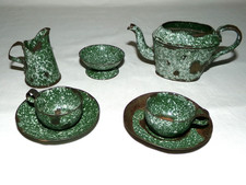 Vintage green enamel - vintage, metal