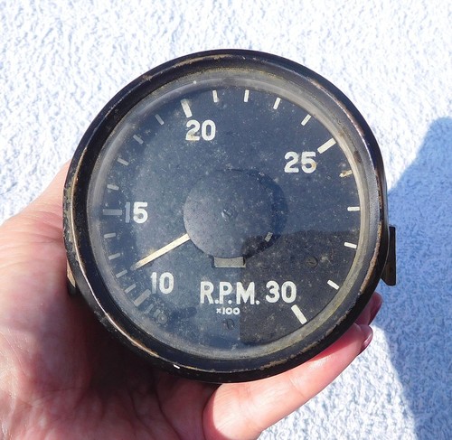 Vintage military rev counter - vintage,