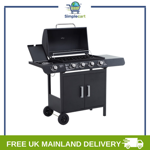 Gas bbq grill stainless - gas, steel