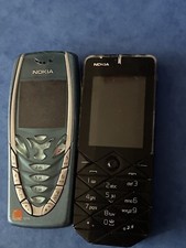 Nokia Prism 7500 - Black Mobile Phone and Nokia 7210 - turquoise blue (Orange)