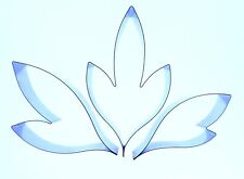 Peony Leaf set 64, 60 and 49mm by Valley Cutter Company - Sugarcraft leaves cake