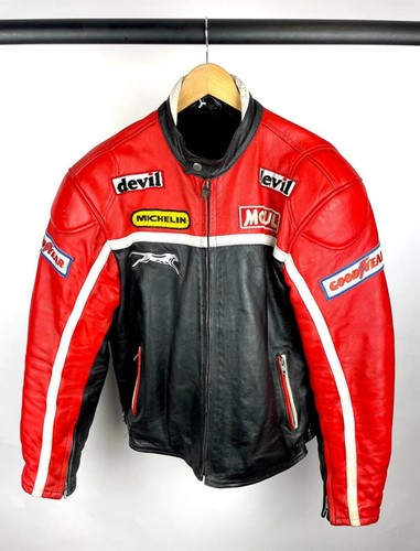 Vintage 90s leather motorbike - 90s,