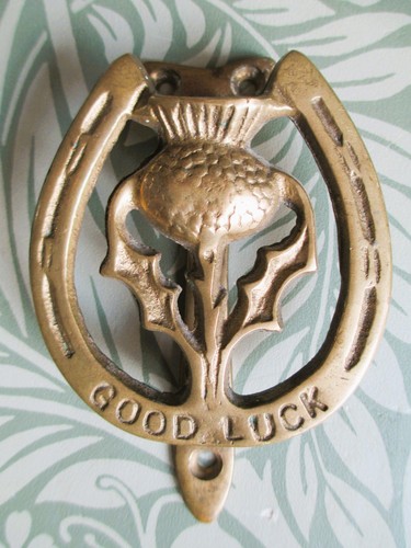Vintage solid brass scottish - solid,