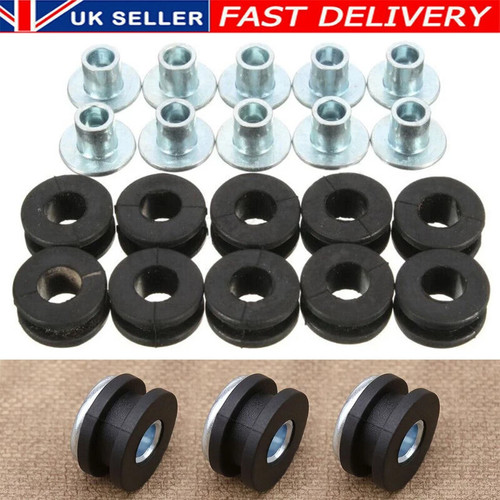 10x motorcycle rubber grommets - rubber,