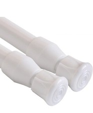 QILERR 2 Pack Small Tension Rods 40-70cm 40-70cm/15.7-28inch, White - 2 