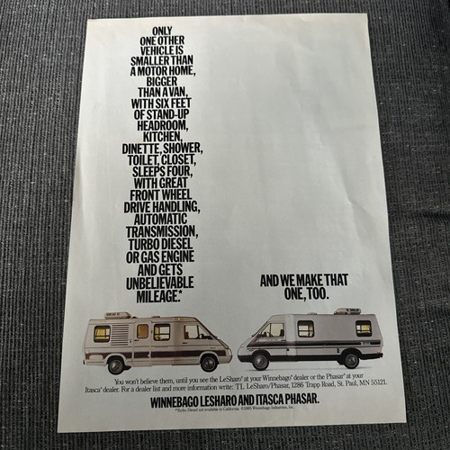 1985 winnebago lesharo - 1985, &