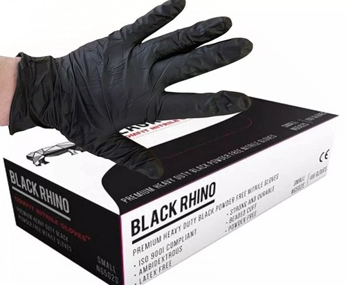 1000 black rhino - black, nitrile